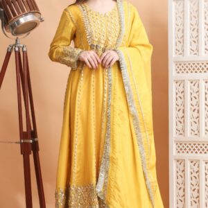 Designer Yellow Gotapatti Anarkali